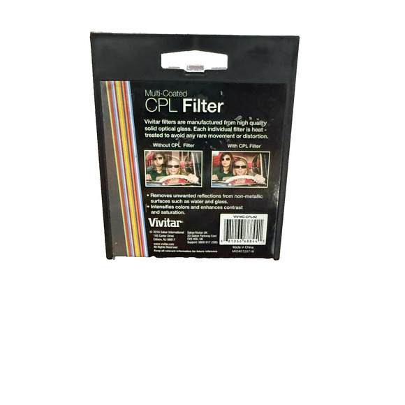 Vivitar Series 1 82 Mm CPL Filter Multi-Coated UPC 6 81066 68844 - Picture 3 of 10